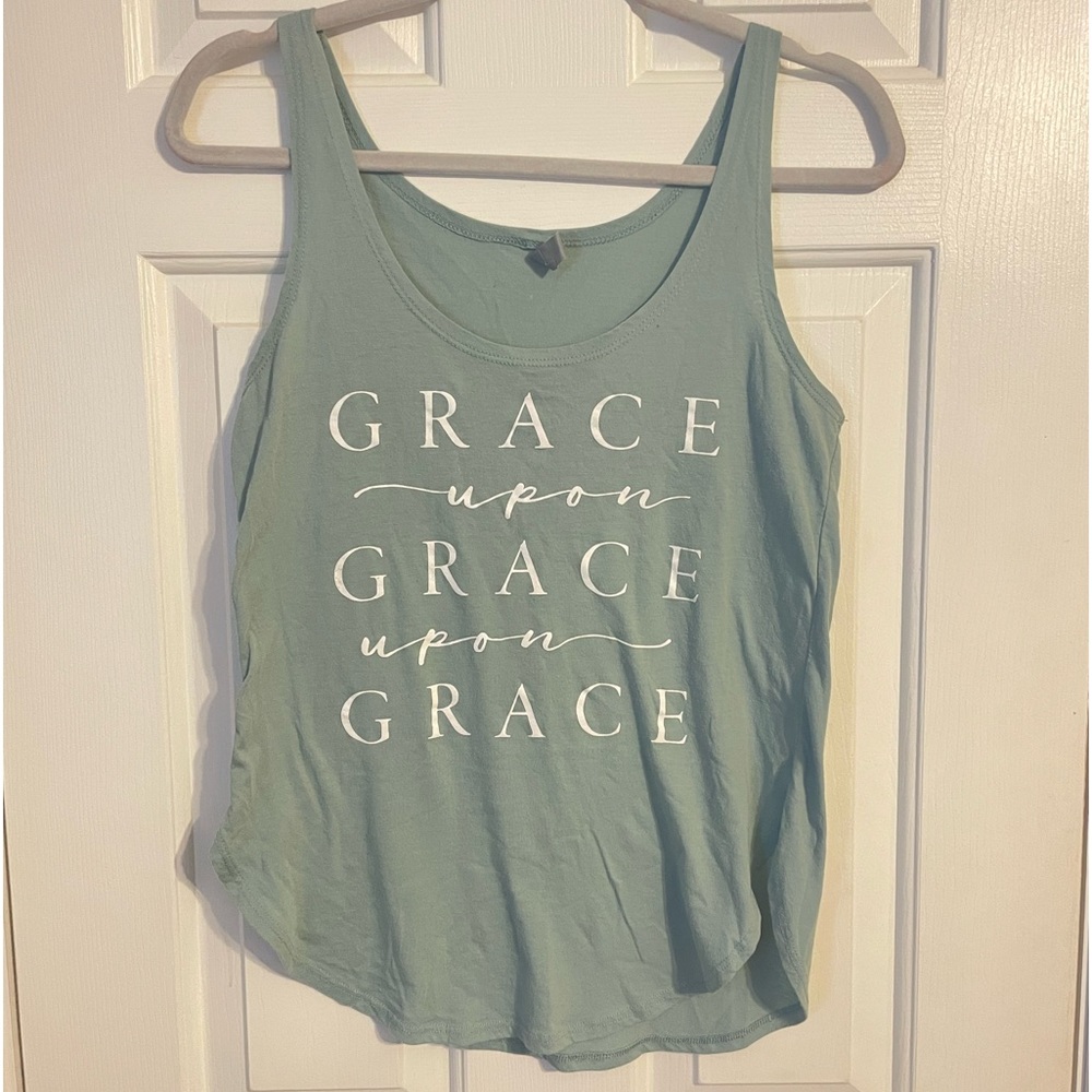 Boutique sage green tank top